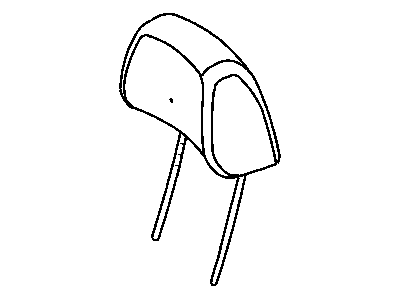 Mopar 1UP60DX9AA HEADREST-Front