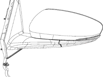 Mopar 5PE491AUAE Outside Rear View Mirror