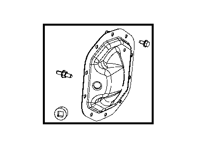 2012 Jeep Liberty Differential Cover - 68019325AA