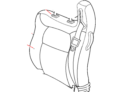 Mopar UL521L5AA Front Seat Back Cover