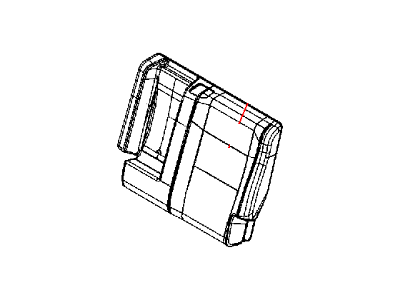 Mopar 5VS59HL1AA Rear Seat Back Cover Left