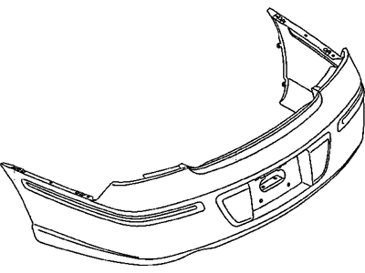 Mopar MR990730 Rear Bumper Cover