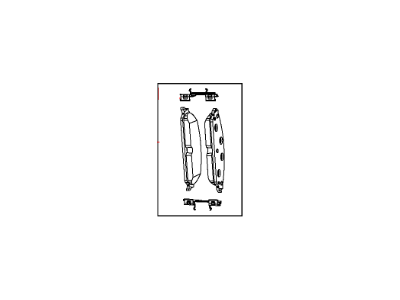 Mopar 68269953AA Front Disc Brake Pad Kit