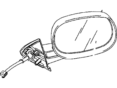 Mopar 55154842AB Passenger Side Mirror Outside Rear View