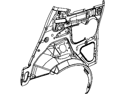 68071341AC Mopar Panel-Quarter Inner Illustration 1 of 1