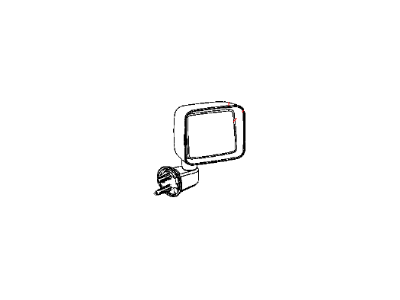 Mopar 68249852AC Outside Rearview Mirror