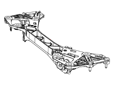 Mopar 68080591AD CROSSMEMB-Rear Suspension