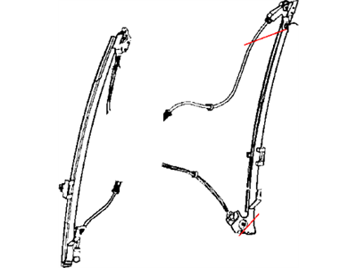 Mopar 4894017AB Front Door Window Regulator