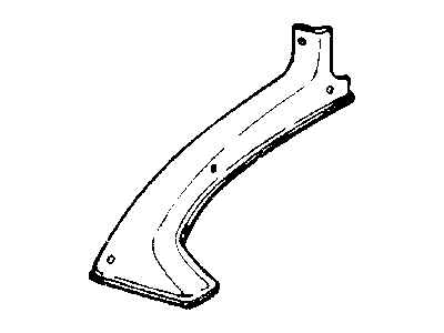 Mopar 5EP39RD5 Panel Front WHEELHOUSE Trim