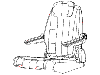 Mopar 1QX091S3AA Rear Seat Back Cover