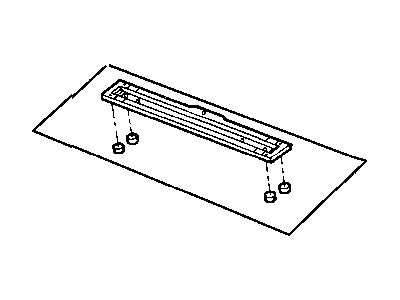 55176240AB Mopar CROSSMEMBER-Seat Belt Mount Illustration 1 of 1