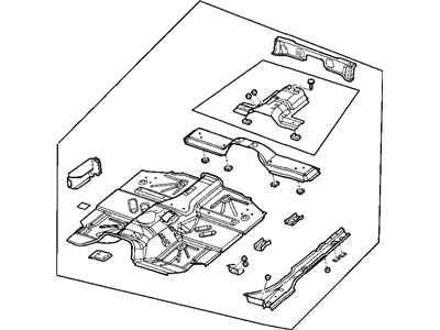 2001 Jeep Wrangler Floor Pan - 55177254AA