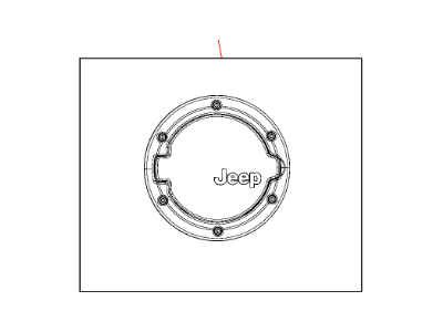 Mopar 82210609AB Decor Kit-Fuel Door