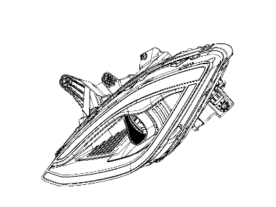 Mopar 68111653AC Headlamp Left