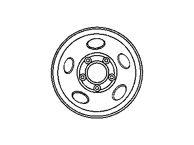Dodge Ram Wagon Spare Wheel - 52106212AC