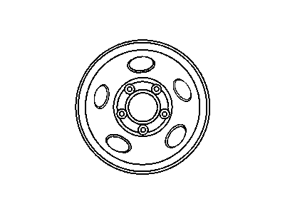 Mopar 5GN67S4AAB Steel Wheel