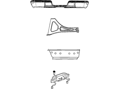 Mopar 82401316 Bumper Kit-Step Rear