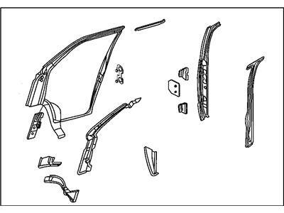 Mopar 55347039AL Panel-Body Side Door