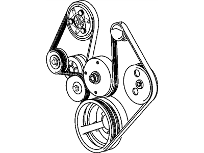 Mopar 53013905AB Belt Accessory Drive