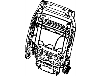 Mopar 68002672AA Frame-Front Seat Back