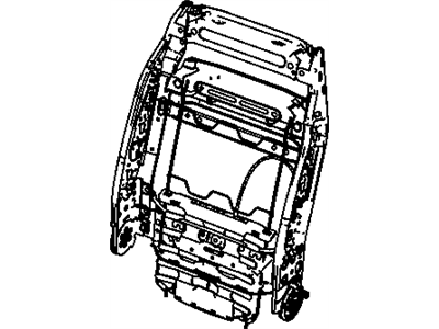 Mopar 4610146AA Frame-Front Seat Back