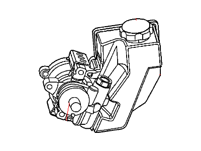 2002 Jeep Grand Cherokee Power Steering Pump - 52089300AB