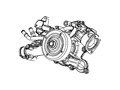 Mopar 53022192AF Engine Water Pump Front