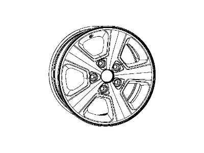 Mopar 1VH39GSAAB Aluminum Wheel