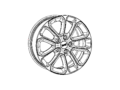 Mopar 1VH40XZAAA Aluminum Wheel
