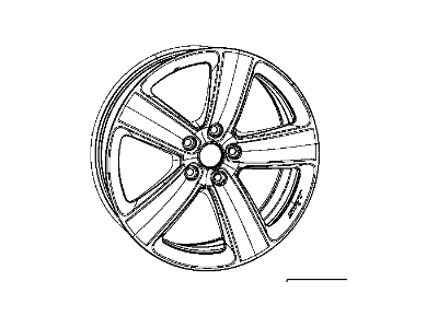 Mopar 5LD111Z0AA Aluminum Wheel