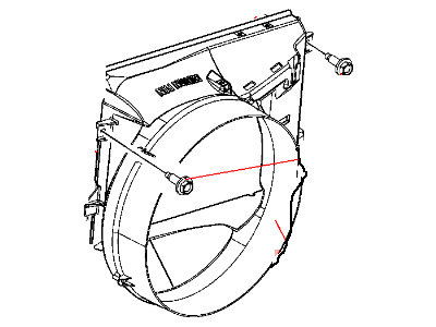 Dodge Ram 2500 Fan Shroud - 52028851AC