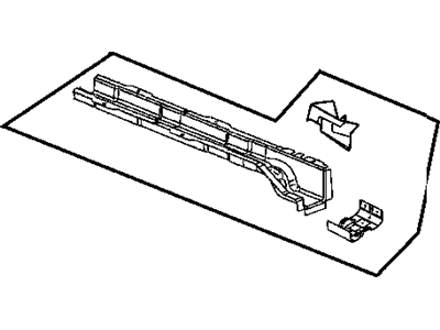 Mopar 55362431AC CROSSMEMBER-Floor Pan