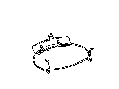 Mopar 4724998AC RETAINER-Rear Floor Pan Spare Tire