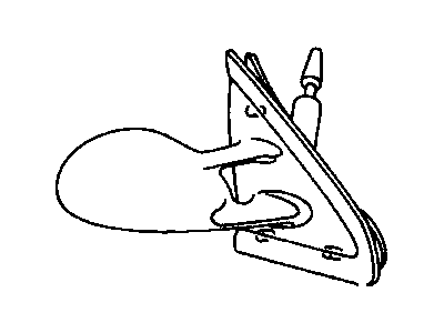 Mopar 4724250 Passenger Side Mirror Outside Rear View