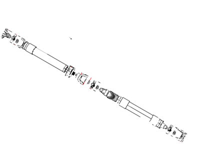 2008 Dodge Ram 5500 Drive Shaft - 52123040AB