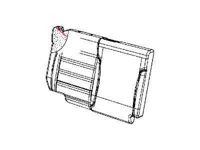 Mopar 5PF26YSAAA Rear Seat Back Cover Right