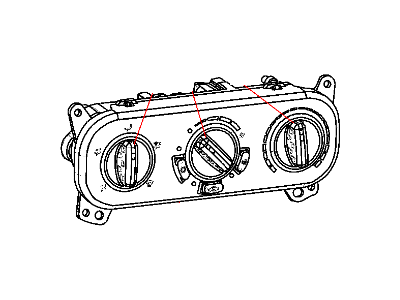 Mopar 55111847AC Air Conditioner And Heater Control