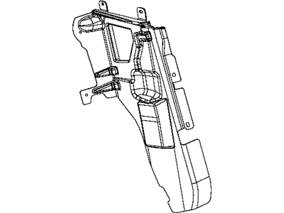 Mopar 68036598AE Shield-Fender