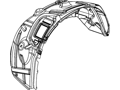 Mopar 55277443AG Shield-WHEELHOUSE