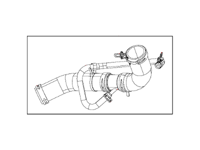 Mopar 52014835AB Hose-Radiator Outlet