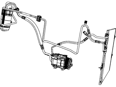 Dodge Ram 3500 A/C Hose - 55056714AB