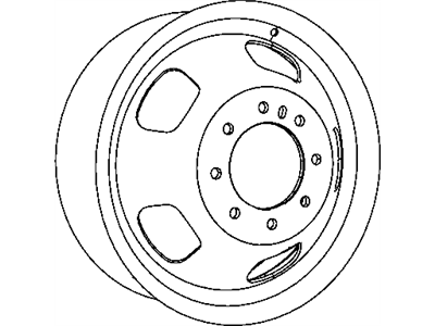 Dodge Ram 3500 Spare Wheel - ZZ23S4AAB