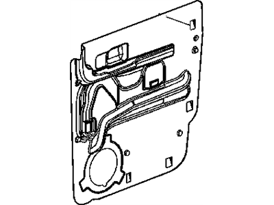 Mopar 55359356AJ Shield-Rear Door