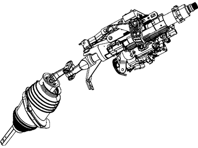 2011 Dodge Charger Steering Column - 68091898AA