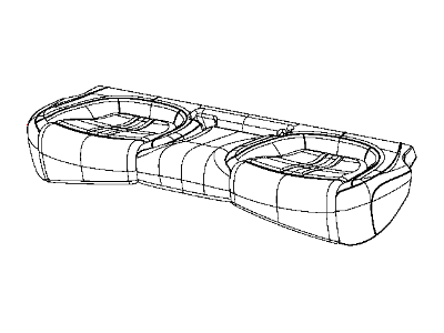 Mopar 5VT63ML8AA Rear Seat Cushion Cover