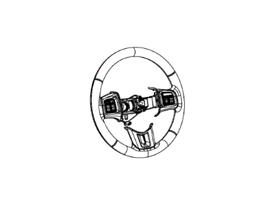 2014 Ram C/V Steering Wheel - 1RU63DX9AH