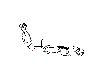 Mopar 52101272AC Exhaust Pipe