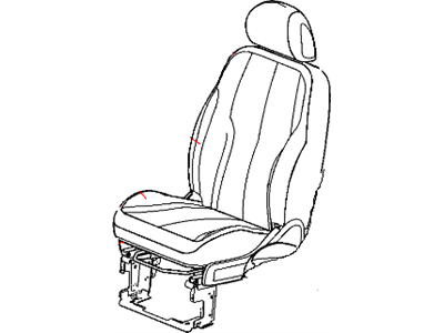 Mopar 1GC861D5AA Front Seat Back Cover