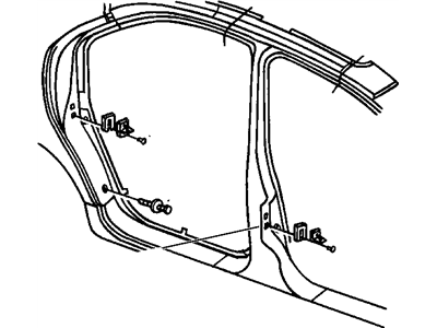 1998 Chrysler Cirrus Rear Door Striker - 4814385AB