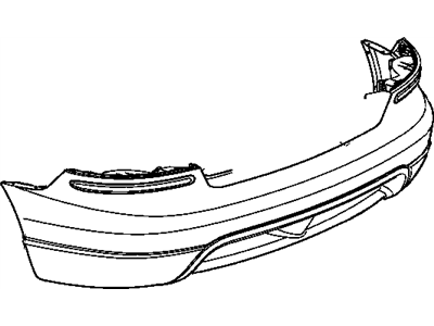 Mopar 5029155AD Rear Bumper Cover